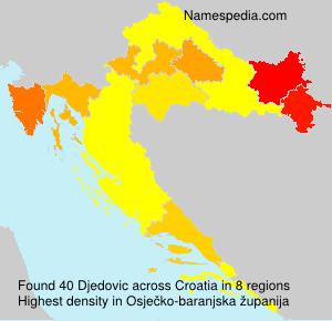 Surname Djedovic in Croatia Surname Djedovic in Croatia