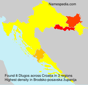 Surname Dlugos in Croatia Surname Dlugos in Croatia