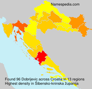 Surname Dobrijevic in Croatia Surname Dobrijevic in Croatia