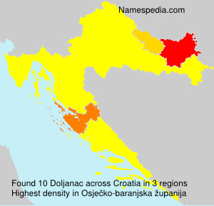 Surname Doljanac in Croatia Surname Doljanac in Croatia