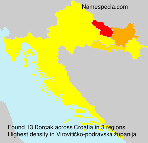 Surname Dorcak in Croatia Surname Dorcak in Croatia