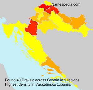 Surname Draksic in Croatia Surname Draksic in Croatia