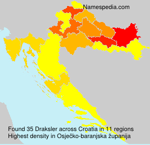 Surname Draksler in Croatia Surname Draksler in Croatia