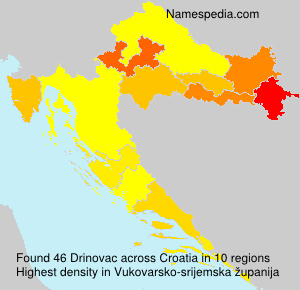 Surname Drinovac in Croatia Surname Drinovac in Croatia
