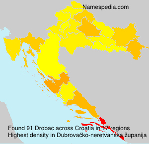Surname Drobac in Croatia Surname Drobac in Croatia