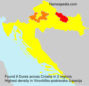 Surname Dures in Croatia Surname Dures in Croatia