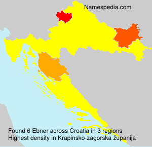 Surname Ebner in Croatia Surname Ebner in Croatia