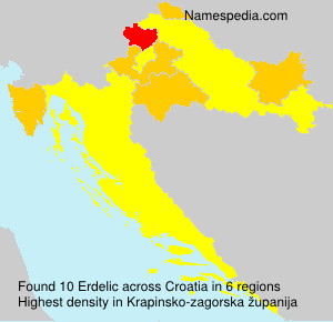 Surname Erdelic in Croatia Surname Erdelic in Croatia