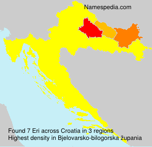 Surname Eri in Croatia Surname Eri in Croatia