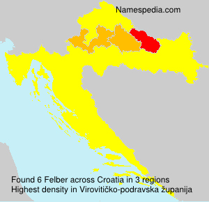 Surname Felber in Croatia Surname Felber in Croatia