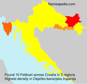 Surname Feldvari in Croatia Surname Feldvari in Croatia