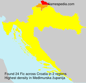 Surname Fic in Croatia Surname Fic in Croatia