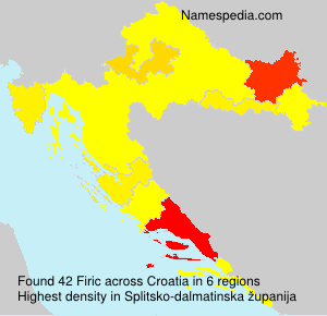 Surname Firic in Croatia Surname Firic in Croatia