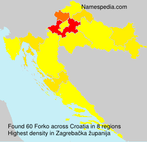 Surname Forko in Croatia Surname Forko in Croatia