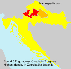 Surname Frigo in Croatia Surname Frigo in Croatia