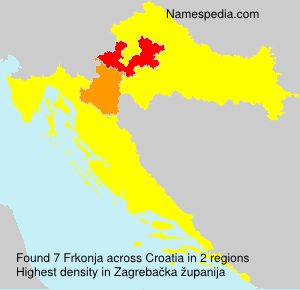 Surname Frkonja in Croatia Surname Frkonja in Croatia