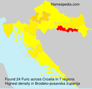 Surname Furic in Croatia Surname Furic in Croatia
