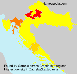 Surname Garapic in Croatia Surname Garapic in Croatia