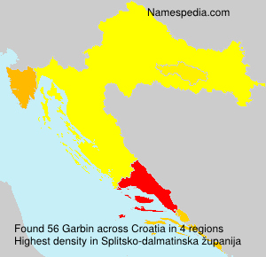 Surname Garbin in Croatia Surname Garbin in Croatia