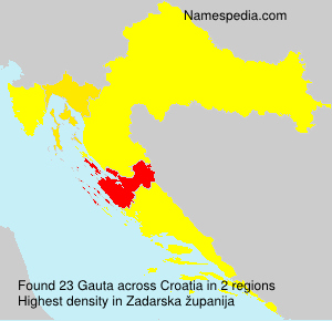 Surname Gauta in Croatia Surname Gauta in Croatia