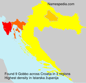 Surname Gobbo in Croatia Surname Gobbo in Croatia