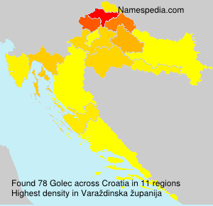 Surname Golec in Croatia Surname Golec in Croatia