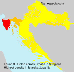 Surname Golob in Croatia Surname Golob in Croatia