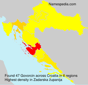 Surname Govorcin in Croatia Surname Govorcin in Croatia