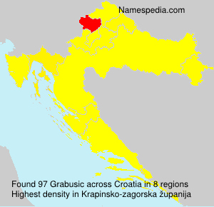 Surname Grabusic in Croatia Surname Grabusic in Croatia