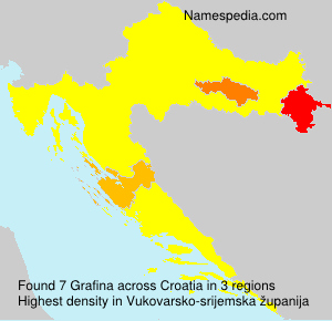 Surname Grafina in Croatia Surname Grafina in Croatia
