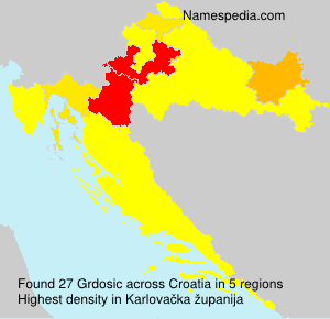 Surname Grdosic in Croatia Surname Grdosic in Croatia