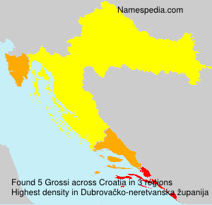 Surname Grossi in Croatia Surname Grossi in Croatia