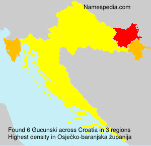 Surname Gucunski in Croatia Surname Gucunski in Croatia