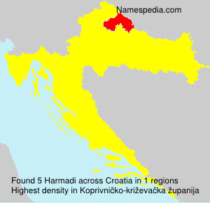 Surname Harmadi in Croatia Surname Harmadi in Croatia