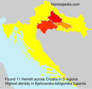 Surname Heinelt in Croatia Surname Heinelt in Croatia