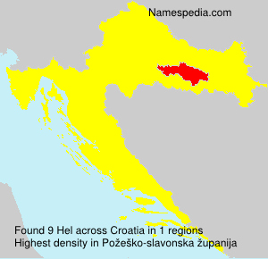 Surname Hel in Croatia Surname Hel in Croatia