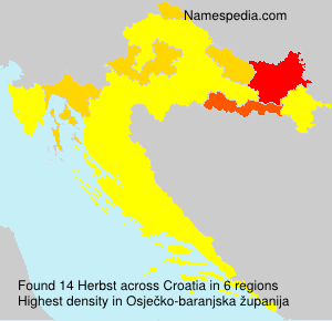Surname Herbst in Croatia Surname Herbst in Croatia
