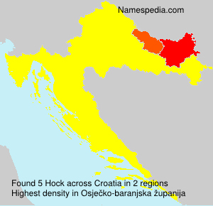 Surname Hock in Croatia Surname Hock in Croatia