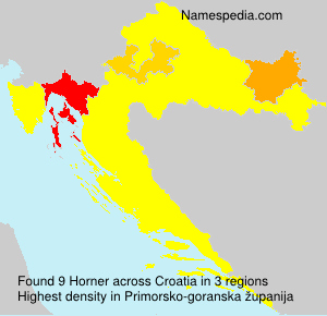 Surname Horner in Croatia Surname Horner in Croatia