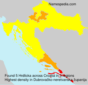 Surname Hrdlicka in Croatia Surname Hrdlicka in Croatia