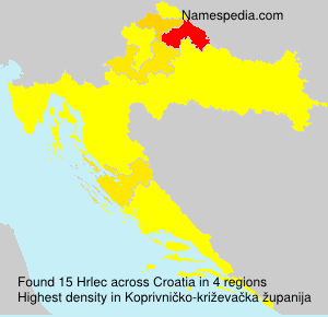 Surname Hrlec in Croatia Surname Hrlec in Croatia