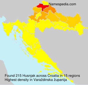 Surname Husnjak in Croatia Surname Husnjak in Croatia