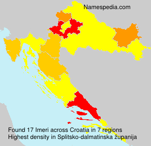 Surname Imeri in Croatia Surname Imeri in Croatia