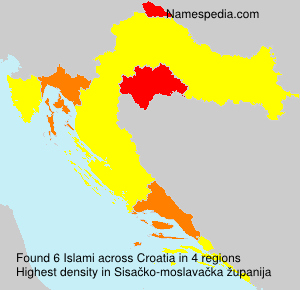 Surname Islami in Croatia Surname Islami in Croatia