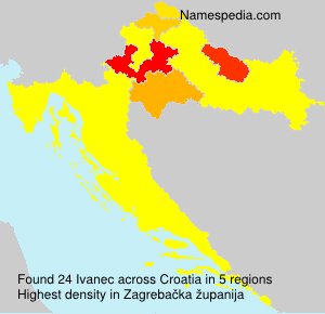 Surname Ivanec in Croatia Surname Ivanec in Croatia