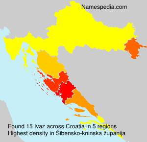Surname Ivaz in Croatia Surname Ivaz in Croatia