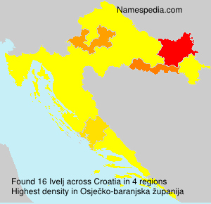 Surname Ivelj in Croatia Surname Ivelj in Croatia
