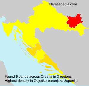 Surname Janos in Croatia Surname Janos in Croatia