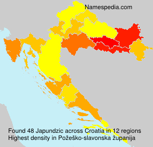 Surname Japundzic in Croatia Surname Japundzic in Croatia