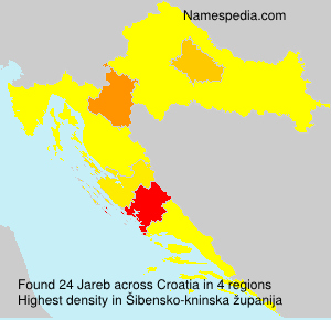Surname Jareb in Croatia Surname Jareb in Croatia